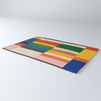 Mid-Century Geometric Artwork Painting Rug Gallery Image 3