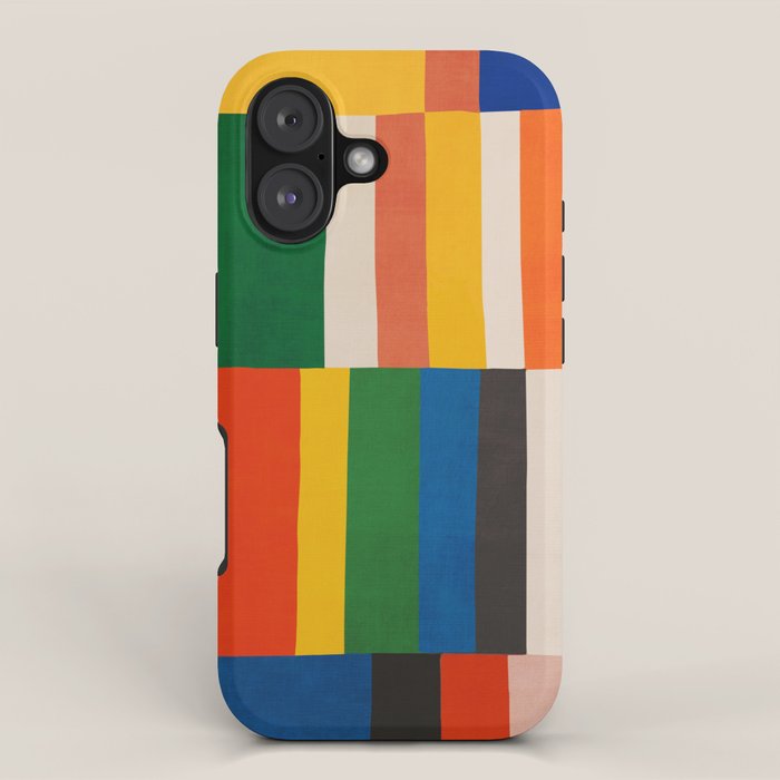 Mid-Century Geometric Artwork Painting iPhone Case Gallery Image 1