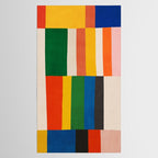 Mid-Century Geometric Artwork Painting Tablecloth Gallery Image 2