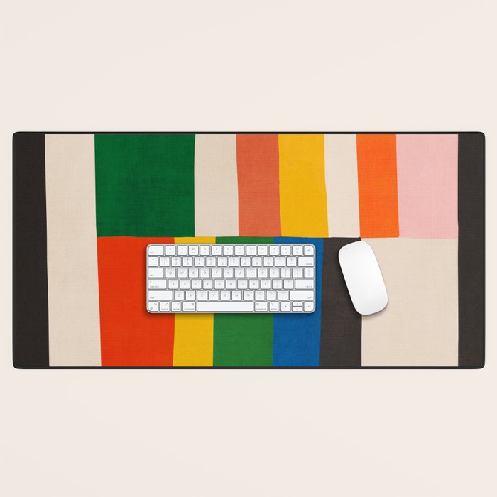 Mid-Century Geometric Artwork Painting Desk Mat Gallery Image 1