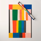 Mid-Century Geometric Artwork Painting Wrapping Paper Gallery Image 1