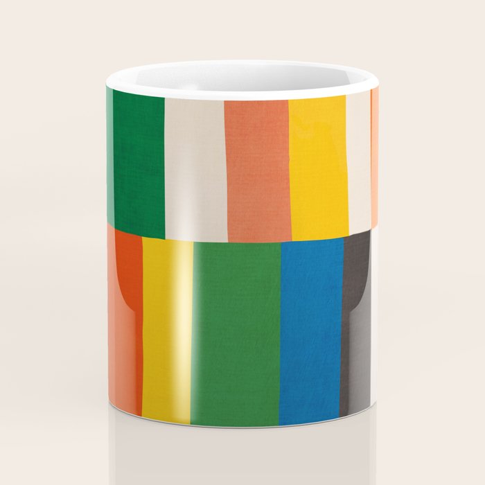 Mid-Century Geometric Artwork Painting Coffee Mug Gallery Image 4
