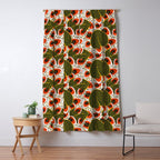 African leaves and flowers Window Curtain Gallery Image 5