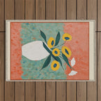 Bold Sunflower Still Life Outdoor Rug Gallery Image 1