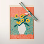 Bold Sunflower Still Life Wrapping Paper Gallery Image 1