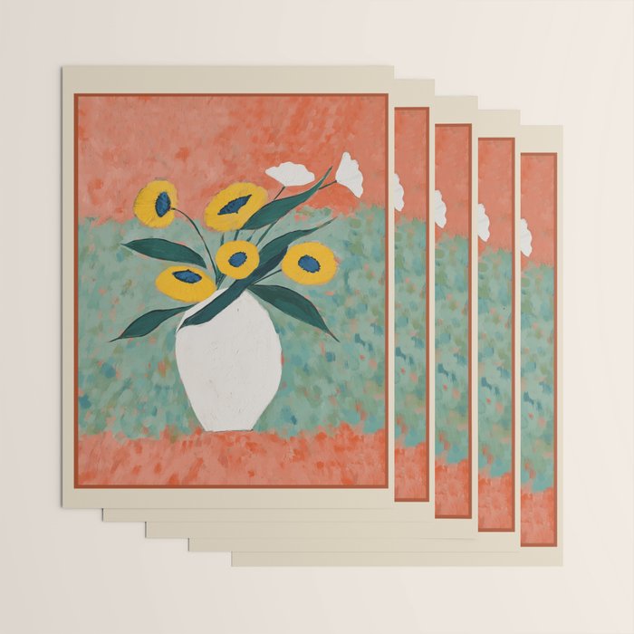 Bold Sunflower Still Life Wrapping Paper Gallery Image 3