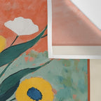 Bold Sunflower Still Life Wall Tapestry Gallery Image 3