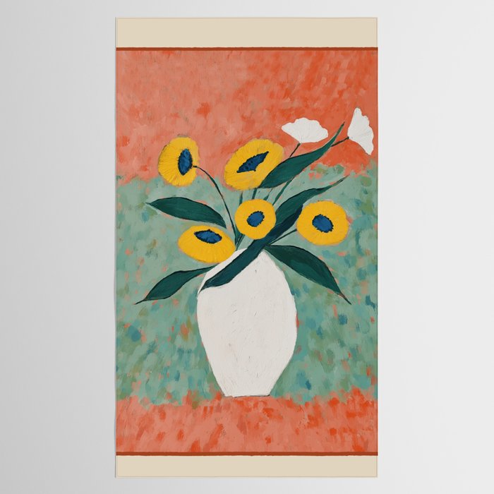 Bold Sunflower Still Life Tablecloth Gallery Image 2