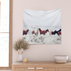Winter Horseland Wall Tapestry Gallery Image 2