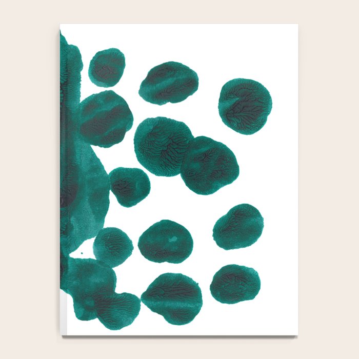Teal Green Bubble Pattern Inkblot Rorschach Test Notebook Gallery Image 4