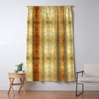 AGED GOLDEN DAMASK Shabby Chic  Window Curtain Gallery Image 5