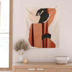 Abstract Art /Minimal Girl  5 Wall Tapestry Gallery Image 2