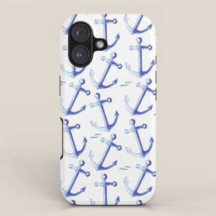 Watercolor Anchor iPhone Case Gallery Image 1