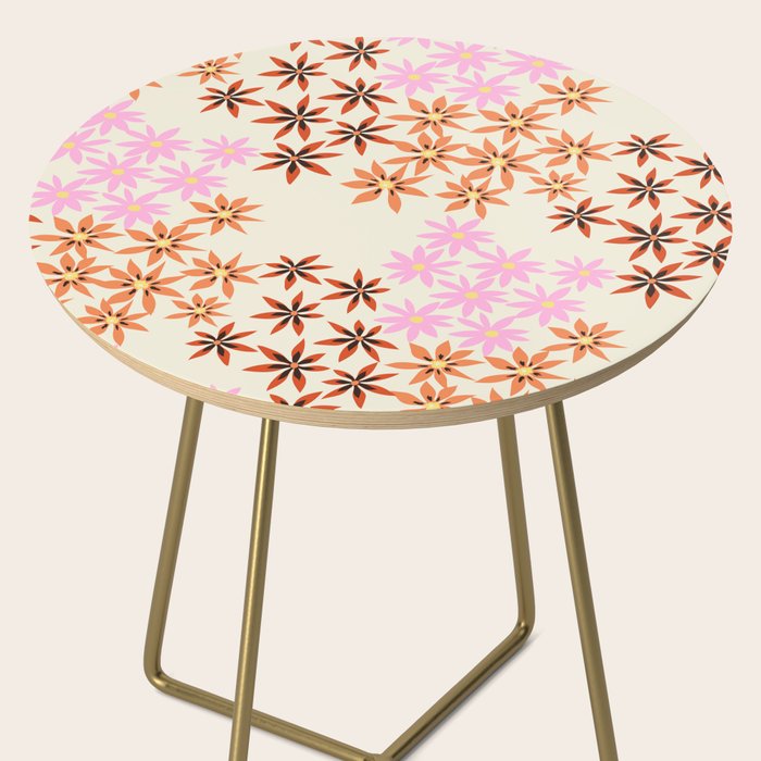 Colorful flowers. Abstract botanical art. Flower market. Tokyo exhibition print Side Table Gallery Image 2