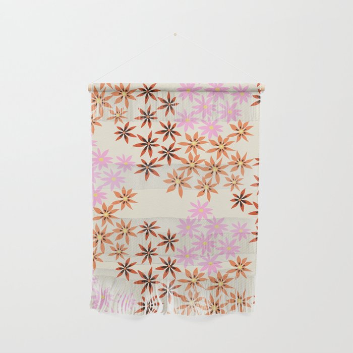 Colorful flowers. Abstract botanical art. Flower market. Tokyo exhibition print Wall Hanging Gallery Image 1