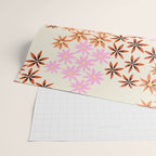 Colorful flowers. Abstract botanical art. Flower market. Tokyo exhibition print Wrapping Paper Gallery Image 2