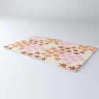Colorful flowers. Abstract botanical art. Flower market. Tokyo exhibition print Rug Gallery Image 3