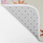 Colorful flowers. Abstract botanical art. Flower market. Tokyo exhibition print Bath Mat Gallery Image 2