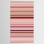 Dusty Rose And Blush Stripes Tablecloth Gallery Image 2