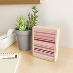 Dusty Rose And Blush Stripes Mini Art Print Gallery Image 2