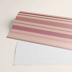 Dusty Rose And Blush Stripes Wrapping Paper Gallery Image 2