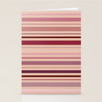 Dusty Rose And Blush Stripes Stationery Card Gallery Image 2
