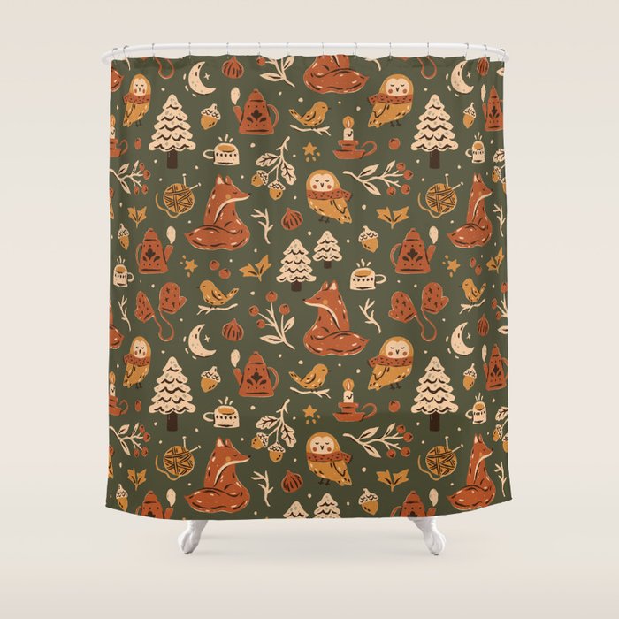 Winter Comfort Shower Curtain Gallery Image 1