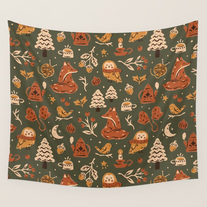 Winter Comfort Wall Tapestry Gallery Image 4