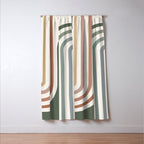 Bold Curvature Stripes VII Window Curtain Gallery Image 3