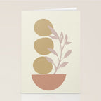 Desert Botanicals and Organic Shapes in Terracotta, Gold, and Blush Stationery Card Gallery Image 2