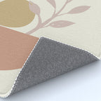 Desert Botanicals and Organic Shapes in Terracotta, Gold, and Blush Rug Gallery Image 4