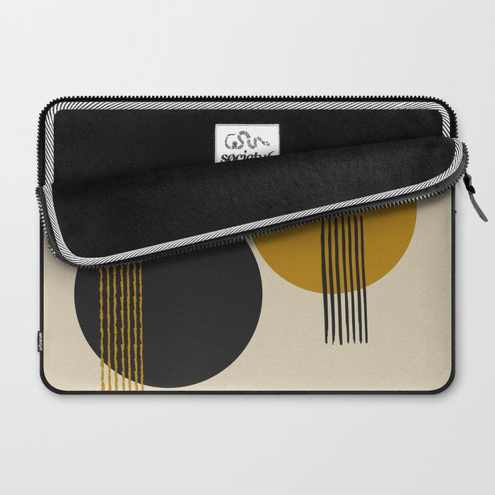 abstract sun and moon  Laptop Sleeve Gallery Image 2