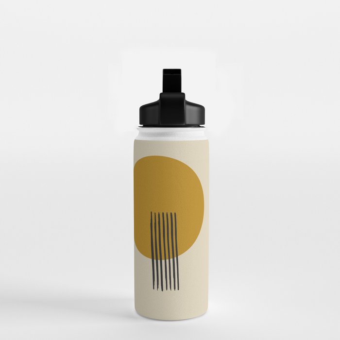 abstract sun and moon  Water Bottle Gallery Image 2