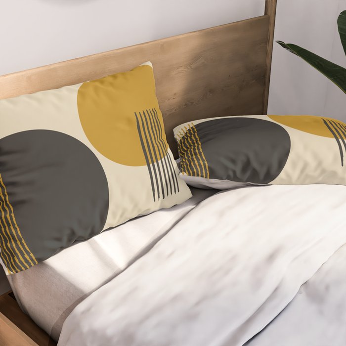 abstract sun and moon  Pillow Sham Gallery Image 2