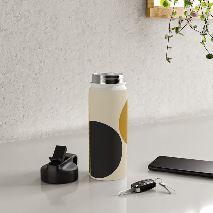 abstract sun and moon  Water Bottle Gallery Image 4