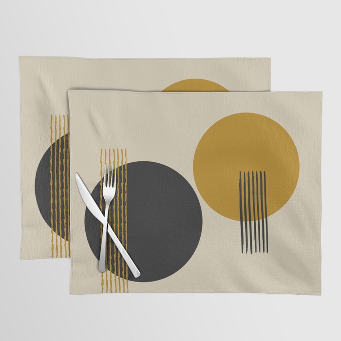 abstract sun and moon  Placemat Gallery Image 1