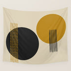 abstract sun and moon  Wall Tapestry Gallery Image 4