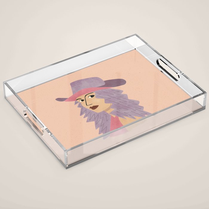 Disco Cowgirl Acrylic Tray Gallery Image 1