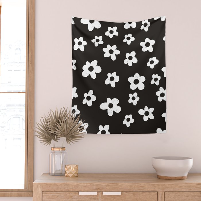 Black garden Wall Tapestry Gallery Image 2