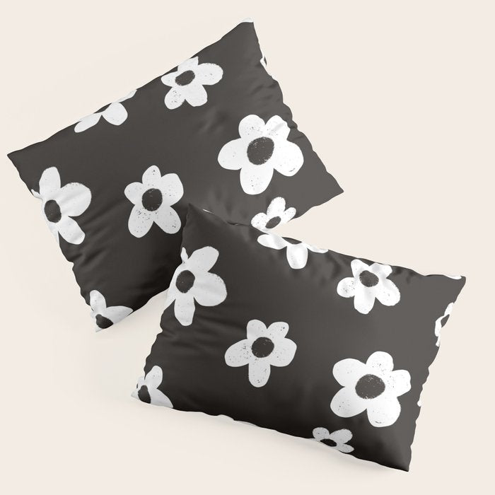 Black garden Pillow Sham Gallery Image 1