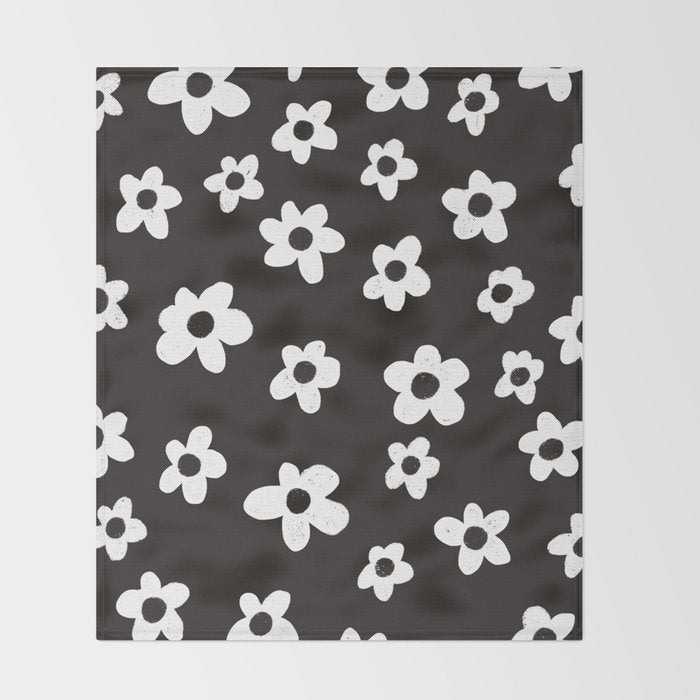 Black garden Throw Blanket Gallery Image 2