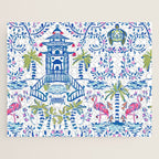 Colorful Coastal Chinoiserie  Jigsaw Puzzle Gallery Image 1