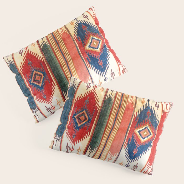 Aksaray Antique Cappadocian Turkish Kilim Print Pillow Sham Gallery Image 3