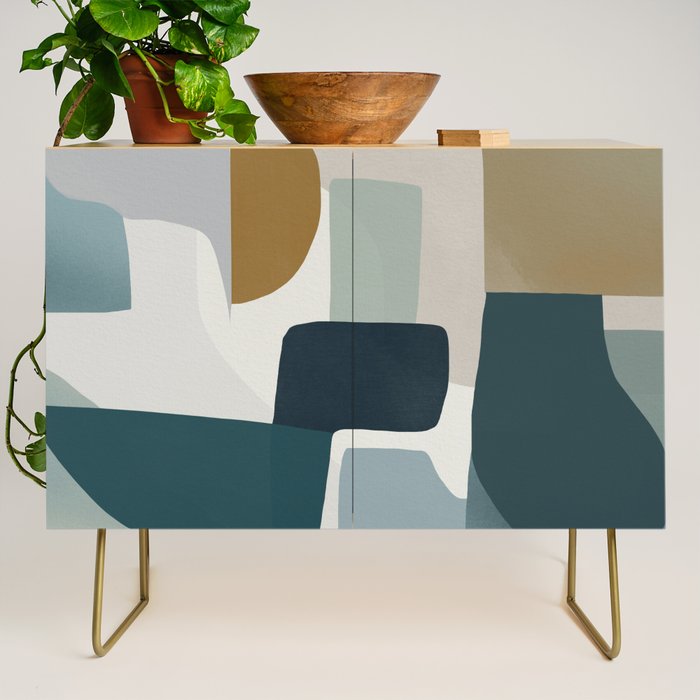 Geometric composition square Credenza Gallery Image 1