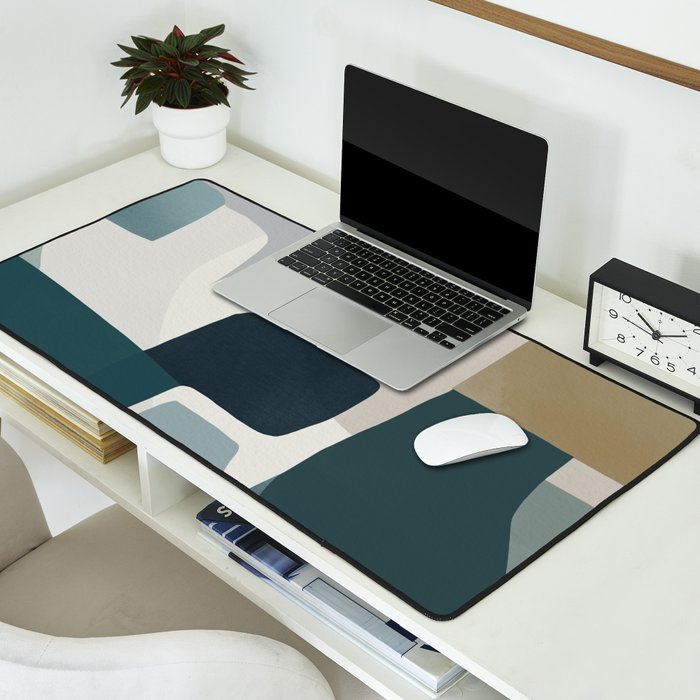 Geometric composition square Desk Mat Gallery Image 2