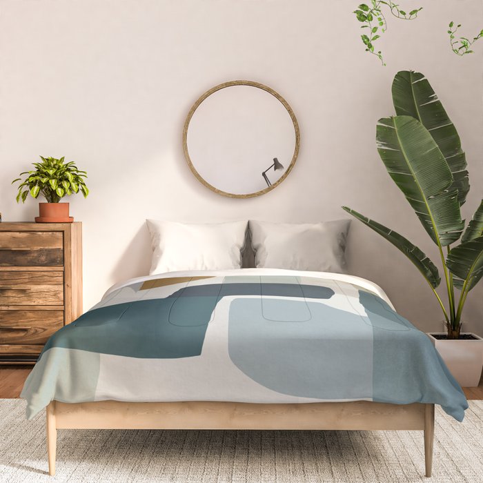 Geometric composition square Comforter Gallery Image 3