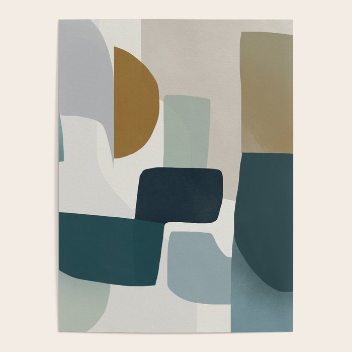 Geometric composition square Poster Gallery Image 1