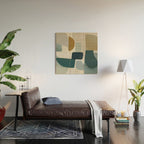 Geometric composition square Wood Wall Art Gallery Image 2