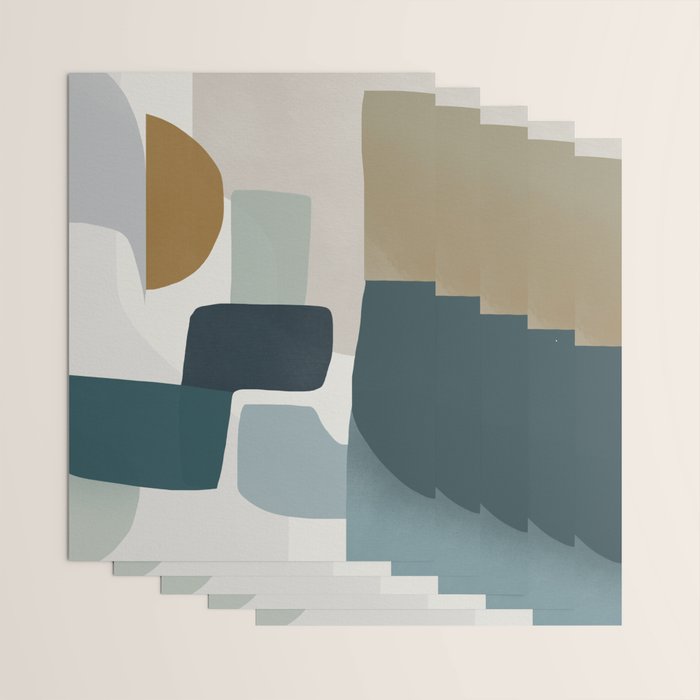 Geometric composition square Wrapping Paper Gallery Image 3