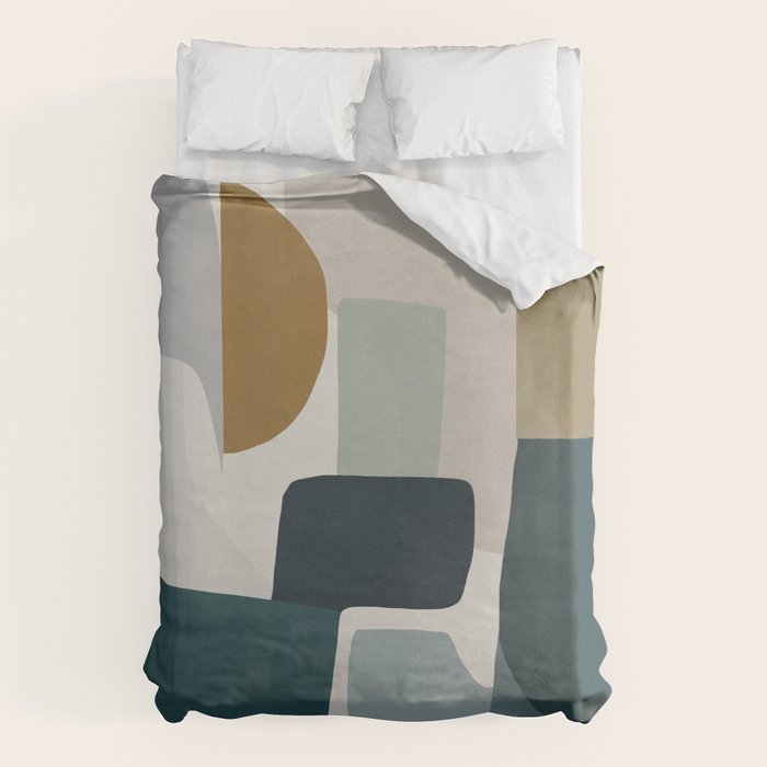 Geometric composition square Duvet Cover Gallery Image 1